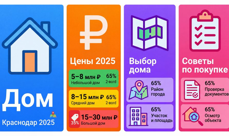 Купить дом в Краснодаре: полное руководство по выбору и ценам на 2025 год